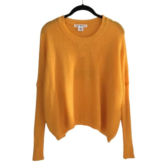 Say What? | Sweaters | Nwt Yelloworange Knit Sweater | Poshmark